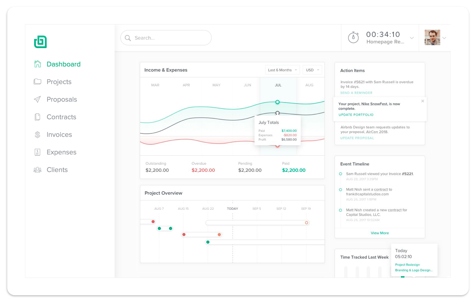 Bonsai Accounting Software for Freelancers