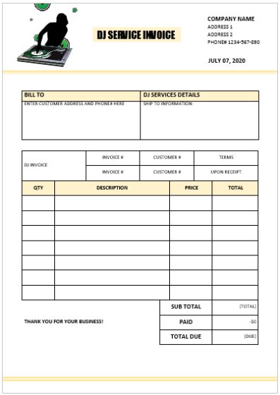 Generate And A Well Structured Dj Invoice Bonsai Image Credits Denryoku Info