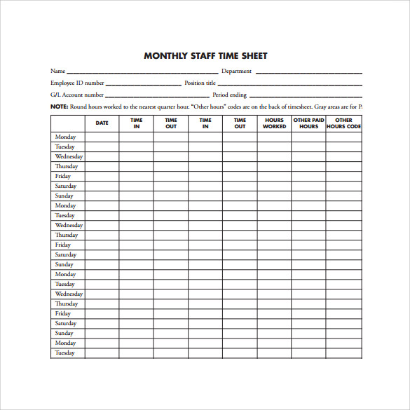 download simple timesheet template bonsai