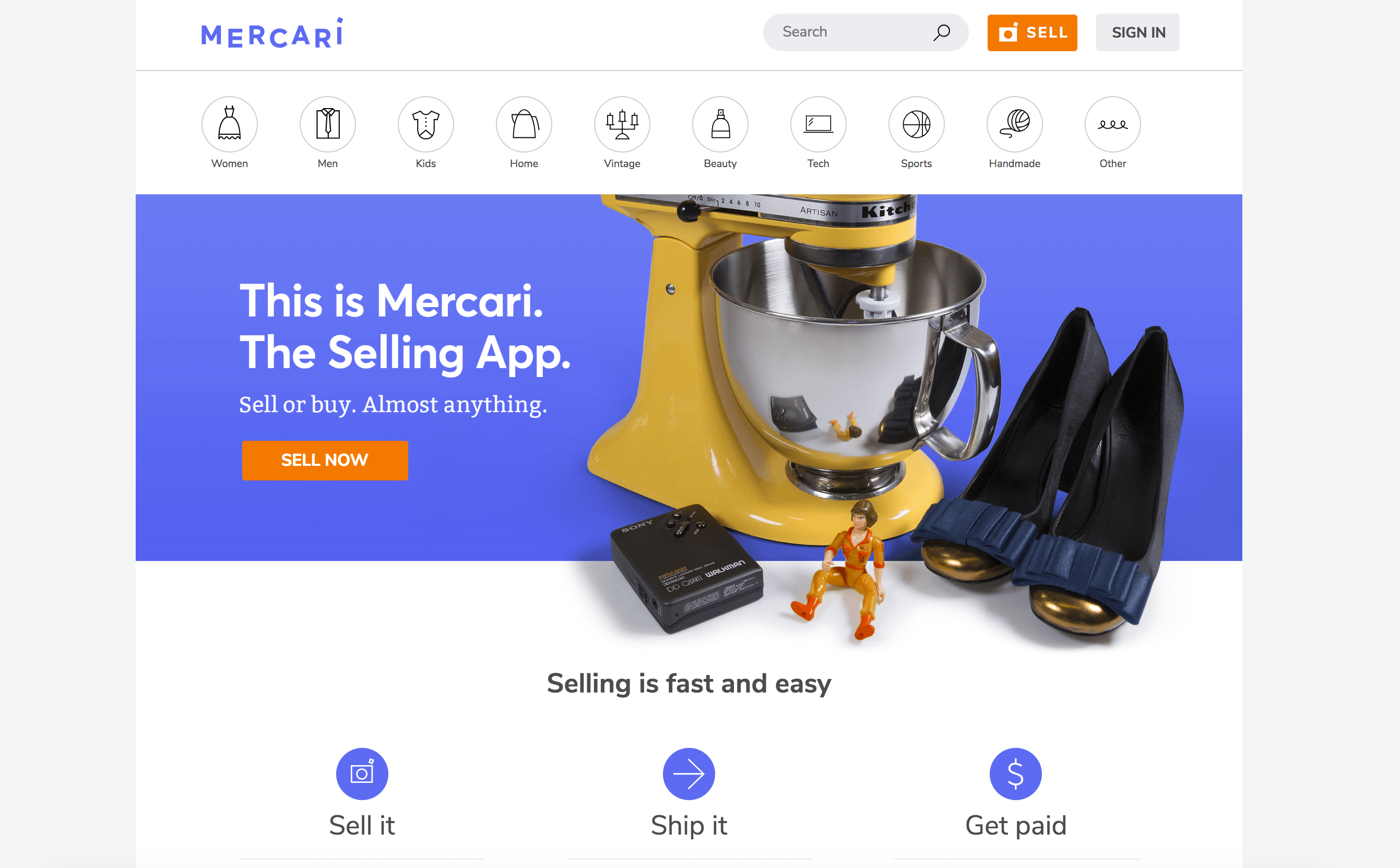 Mercari Website