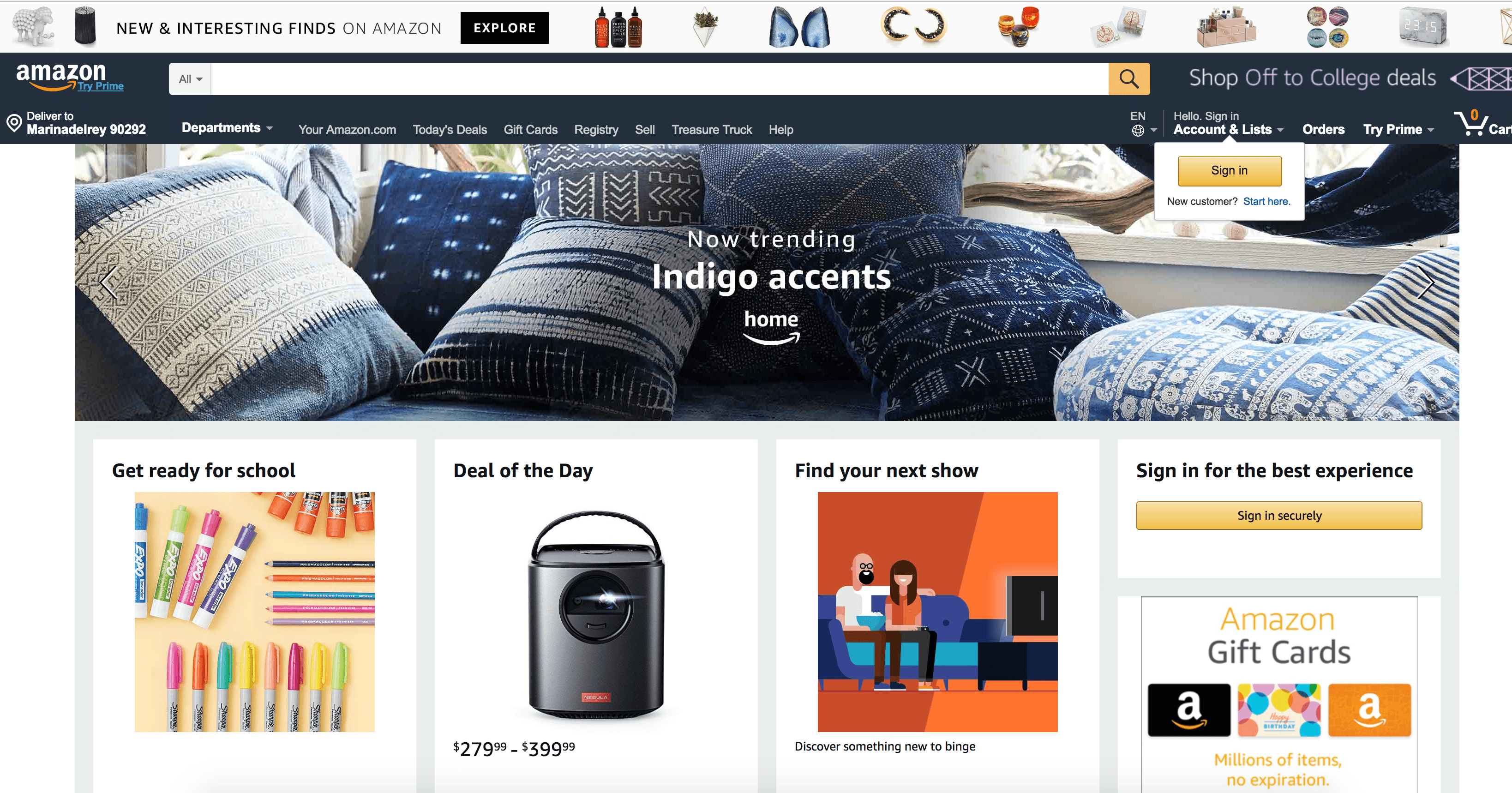 Amazon Website
