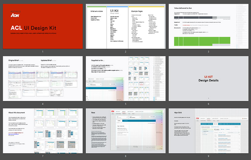 Example of a UI Kit I created to document designs and features