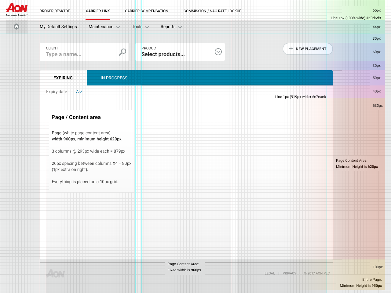 Example of one screen from the UI Kit