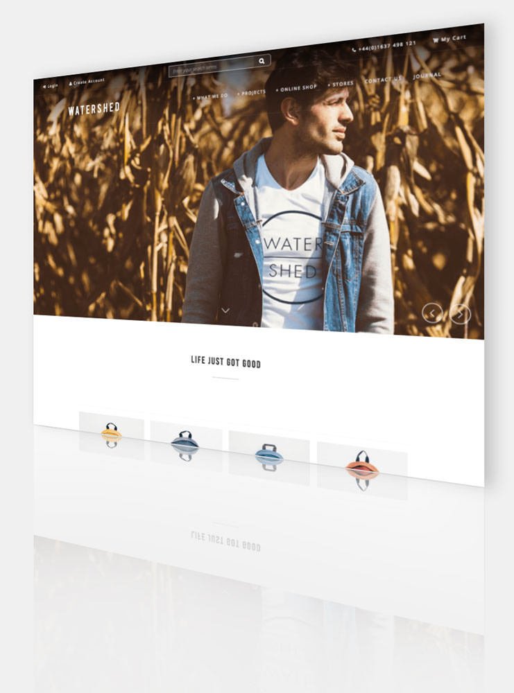 Watershed - website screenshot