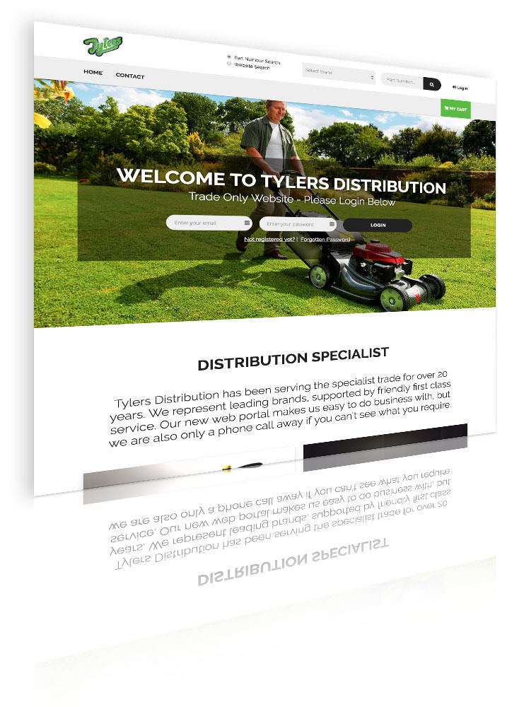Tylers - website screenshot