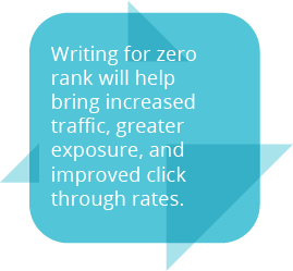 Writing for Zero Rank quote