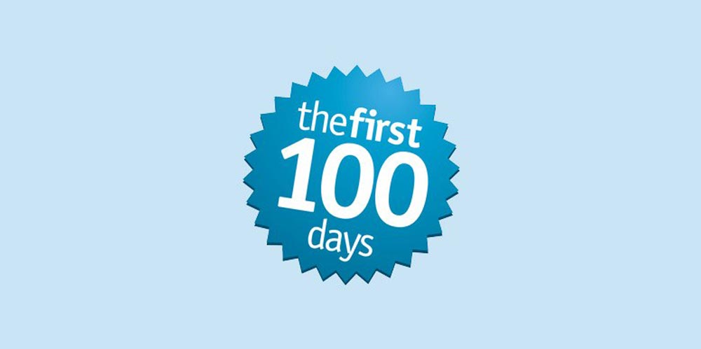 The First 100 Days logo