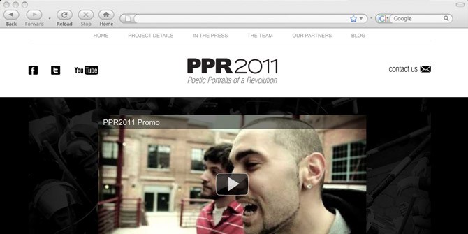 Poetic Portraits of a Revolution website