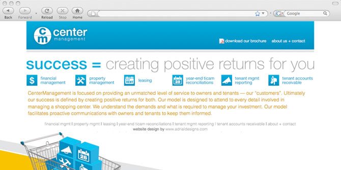 Center Management website