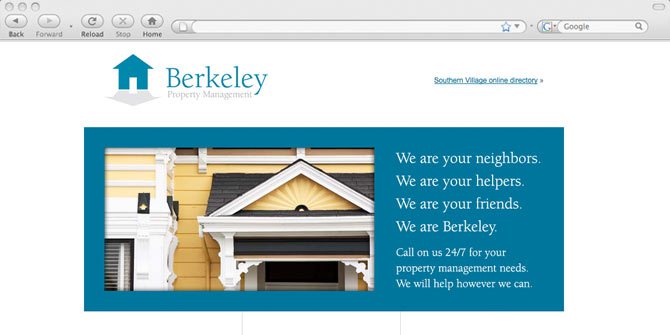 Berkeley Property Management website