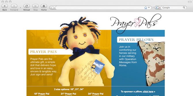 PrayerPals website