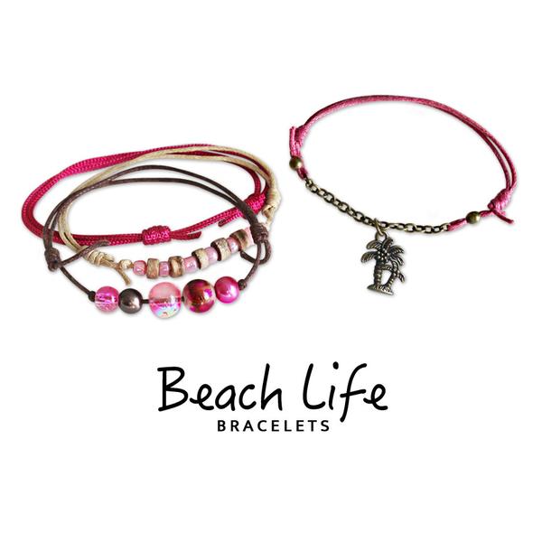 Palm Tree Bracelets 4 Piece Set Charm Bracelet