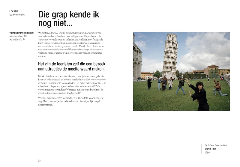 pagina uit het boek Lees dit als je topfoto's van plekken wilt maken van Henry Carroll