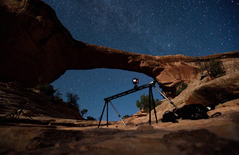 foto van Een timelapserig opzet van Tom Lowe, gerenomeerd timelapser in Amerika
