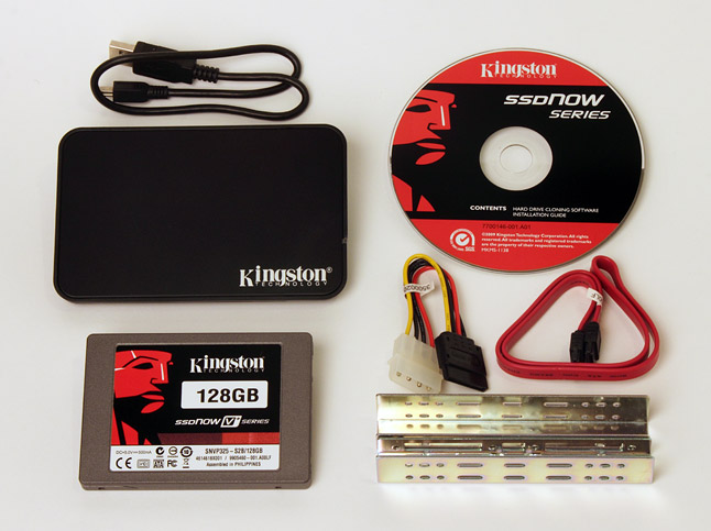 Kingston SSDNow V Series 128 GB MLC SSD Bundle Kit, zelf inbouwen of even laten doen.