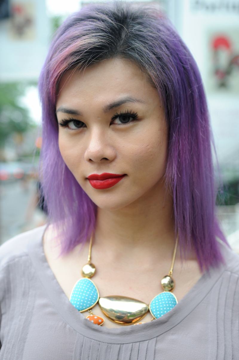 foto: © Tom van der Leij | meisje in Toronto met paars haar