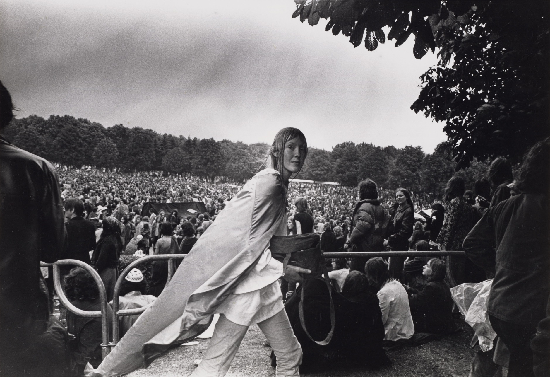 Foto: Dolf Toussaint Popfestival in het Amsterdamse Bos, 26 juni 1971