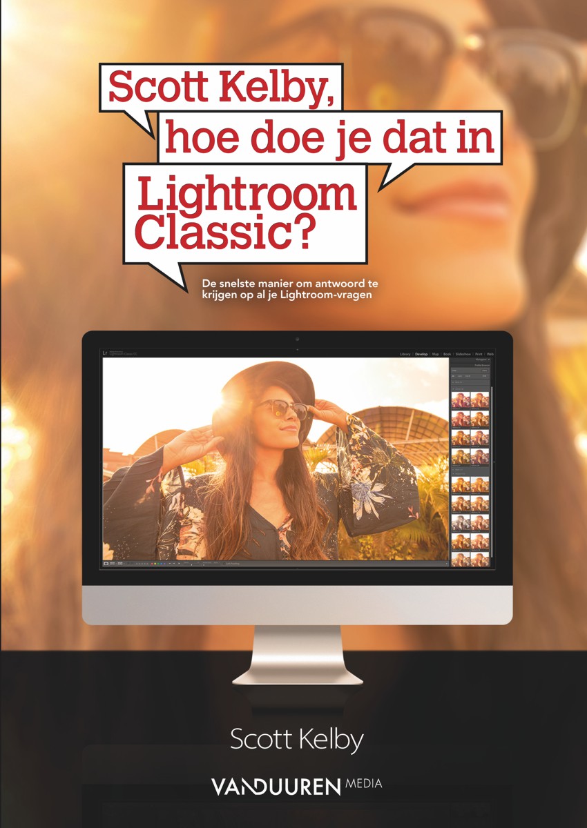 Coverfoto boek Scott Kelby, hoe doe je dat in Lightroom Classic?