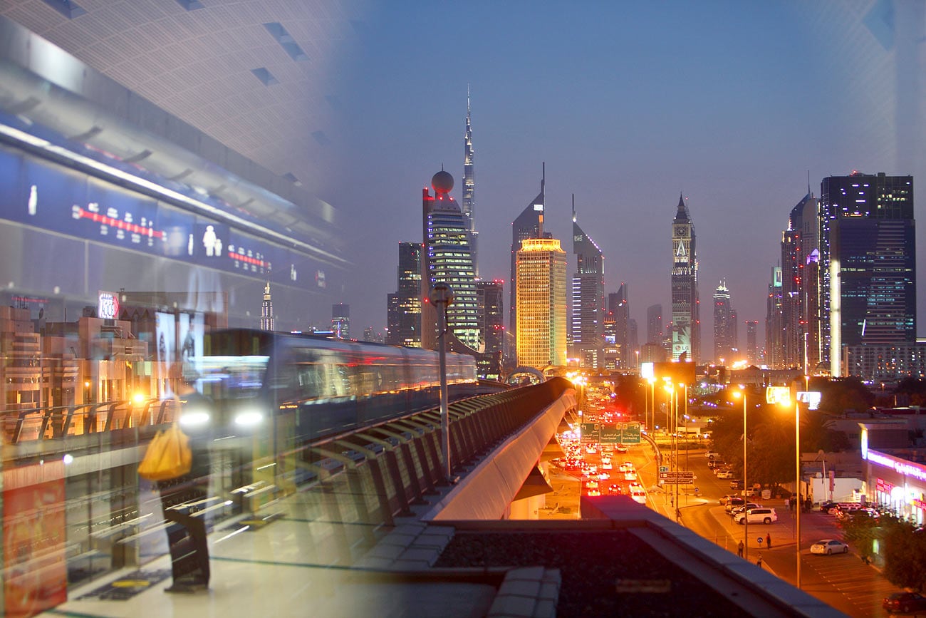foto: Wilmar Dik - metrostation Dubai