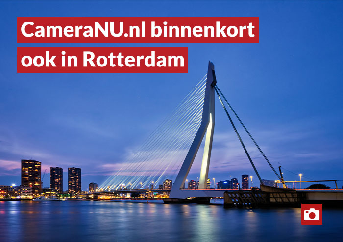 Erasmusbrug Rotterdam, CameraNu opent winkel in Rotterdam
