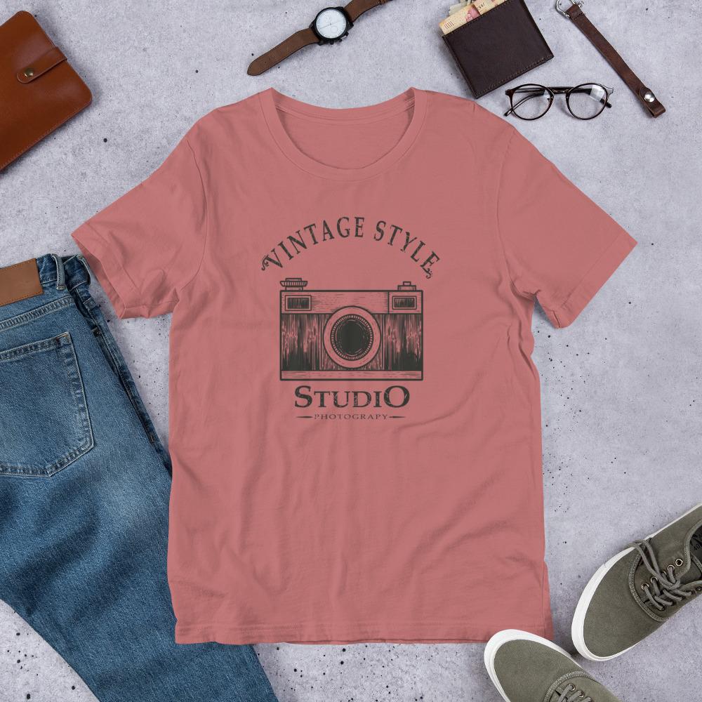 T-shirt voor fotograaf in camera vintage style