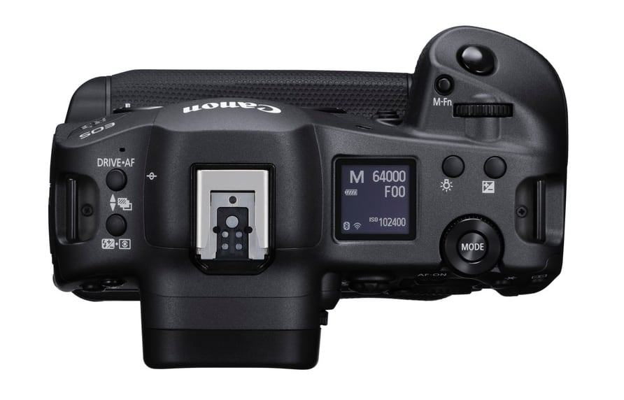 Canon EOS R3 bovenkant