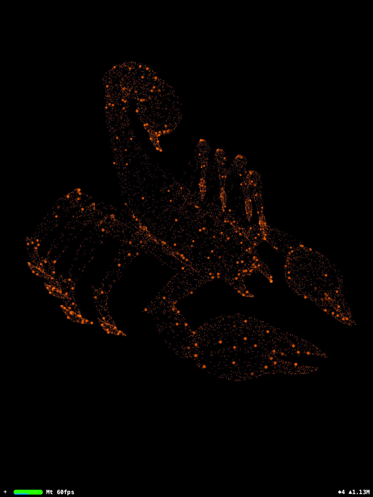 An image of thescorpio constellation represented in full 3D form