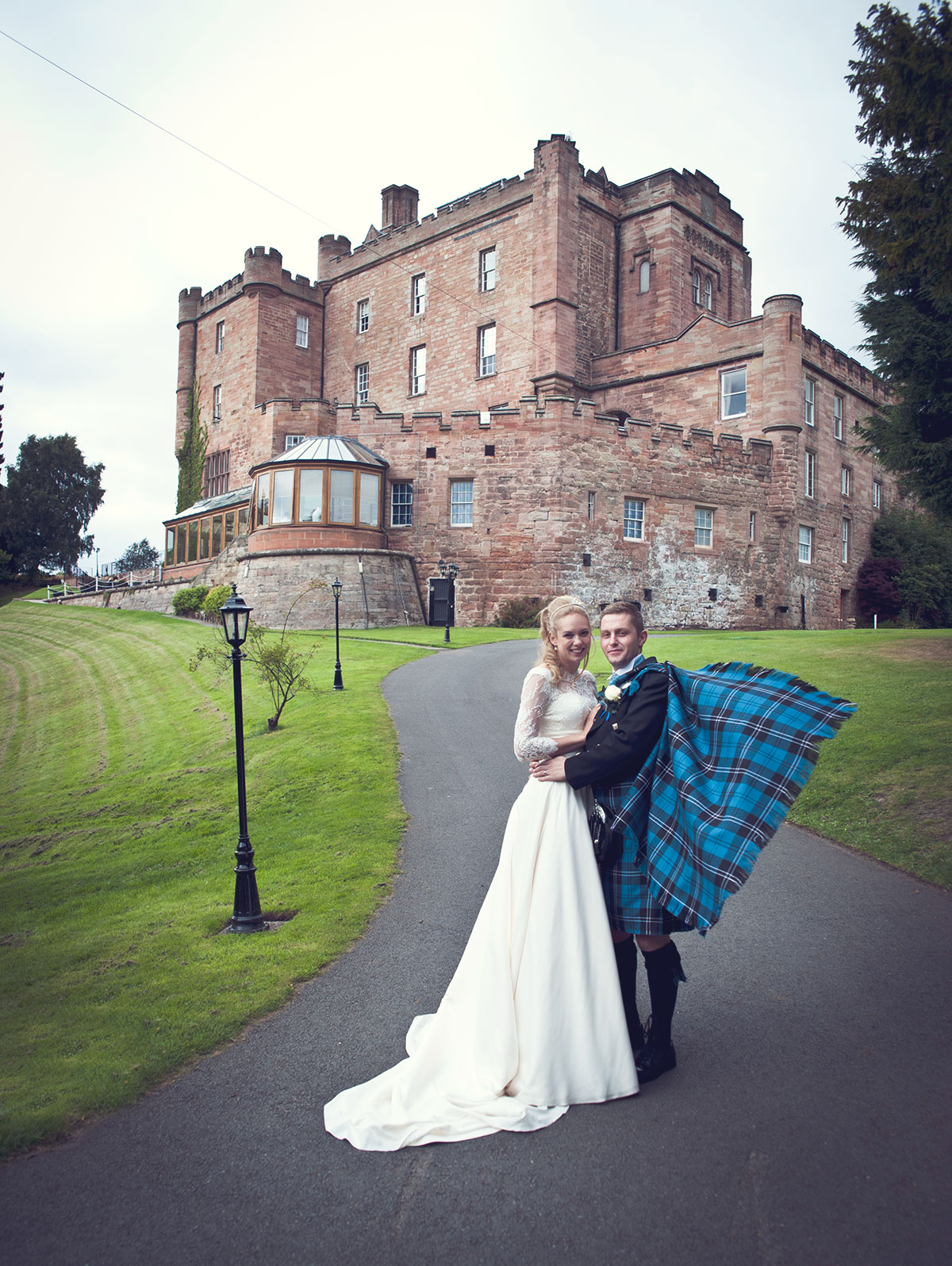 Romantic wedding at Dalhousie Castle Dalhousie Castle