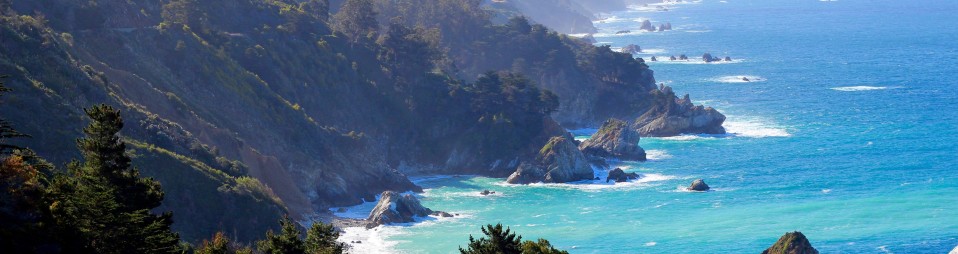 arial view of monterey bay