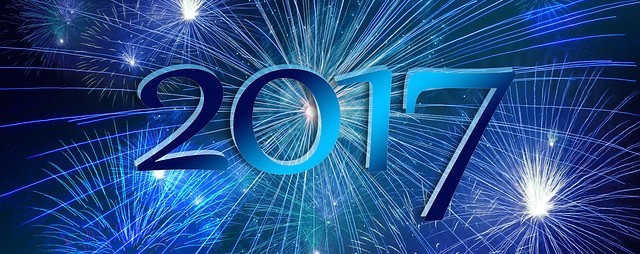 2017 with fireworks