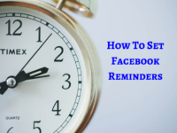 how to set reminders on facebook