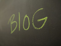 blog written in chalk