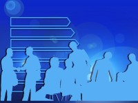 silhouette of people