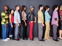 people waiting in line