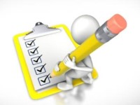 checking off tasks on a list