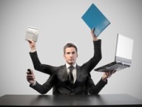 person doing 20 things at once