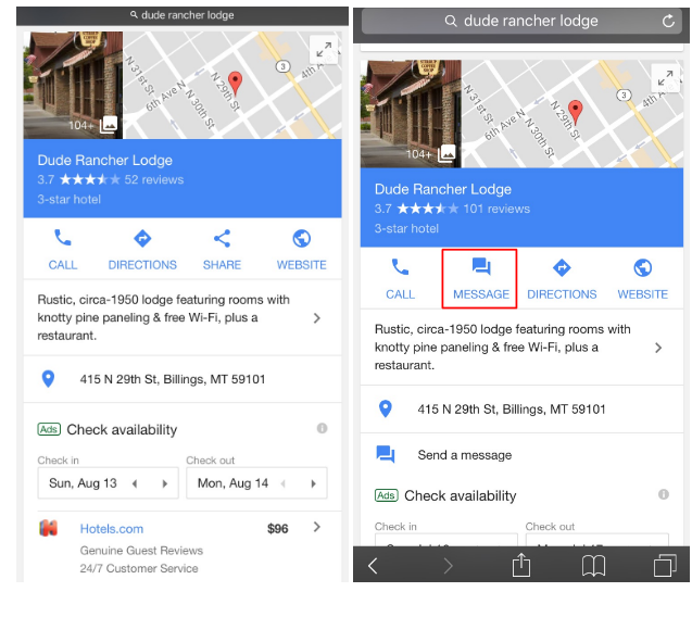 Dude Rancher Google My Business Before After