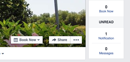 adding book now button to facebook
