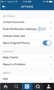changing phone notifications