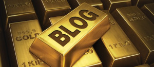 blog on a gold brick