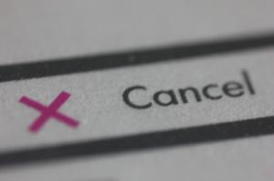 cancel button
