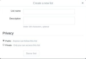 create a list