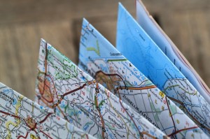 folded up map