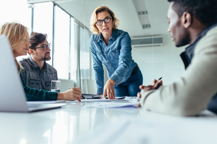 people discussing a marketing plan