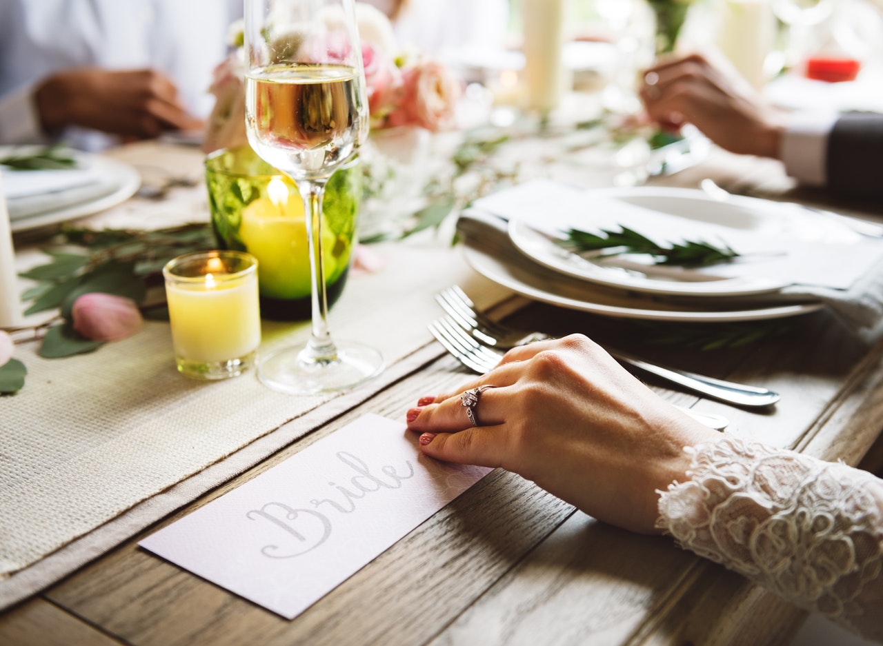 wedding reception table