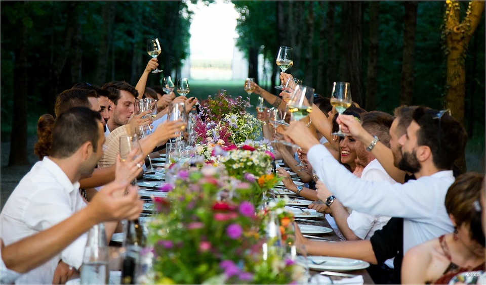 People, Male, Woman, Outdoors, Wedding Party, Marriage