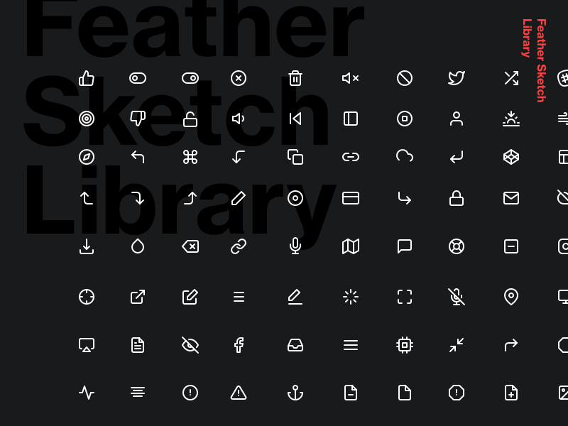 feather sketch library