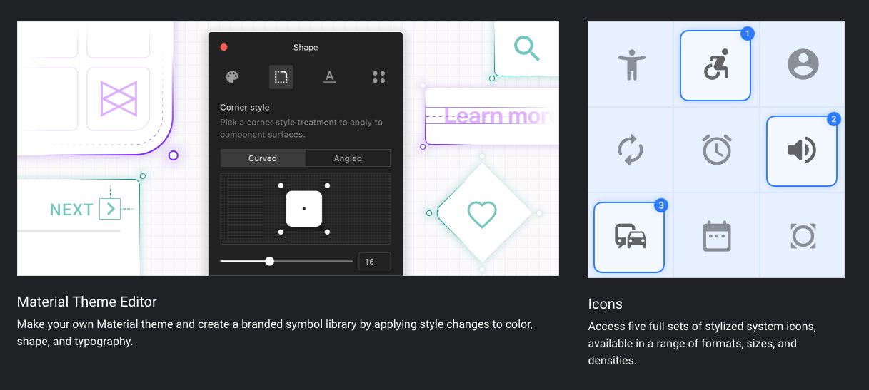 material icons sketch
