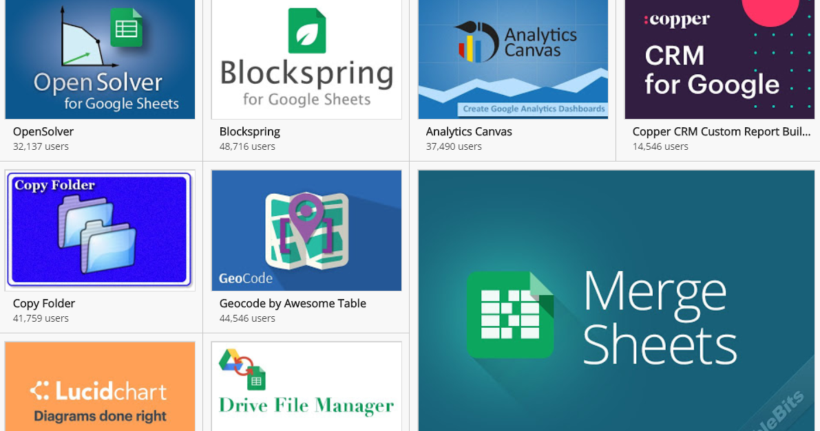 Google Sheets add-ons