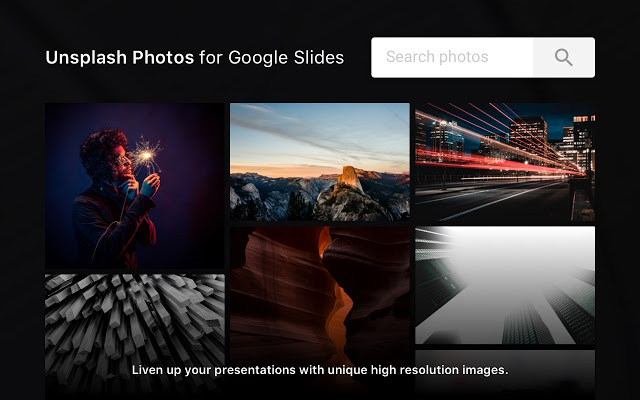 unsplash google slides add-on
